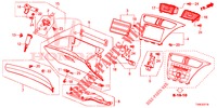GARNITURE D'INSTRUMENT (COTE DE PASSAGER) (RH) pour Honda CIVIC DIESEL 1.6 SE 5 Portes 6 vitesses manuelles 2014