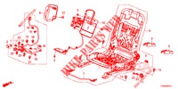 COMP. DE SIEGE AV. (G.) (SIEGE REGLAGE MANUEL) pour Honda CIVIC DIESEL 1.6 EX 5 Portes 6 vitesses manuelles 2015