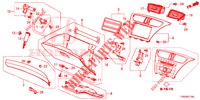 GARNITURE D'INSTRUMENT (COTE DE PASSAGER) (RH) pour Honda CIVIC DIESEL 1.6 EXGT 5 Portes 6 vitesses manuelles 2015