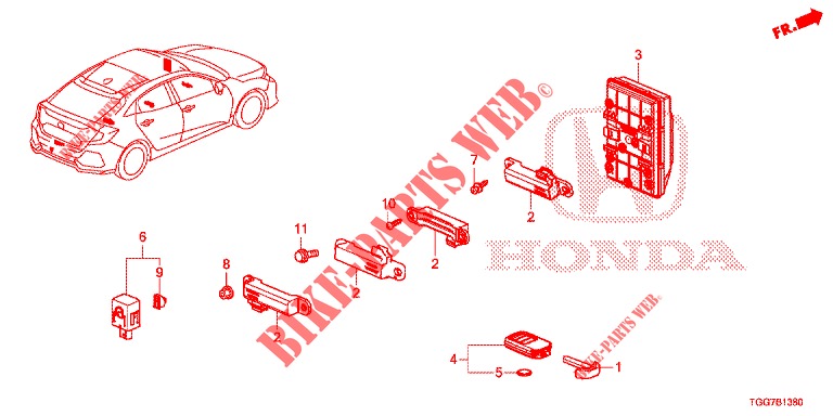 APPAREIL INTELLIGENT pour Honda CIVIC 1.5 PRESTIGE 5 Portes full automatique 2017
