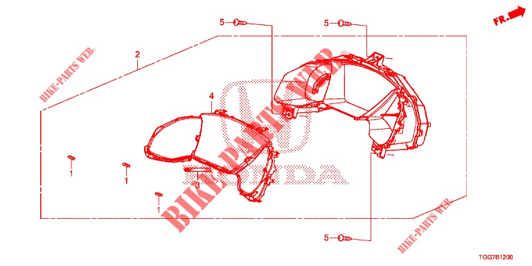 COMPTEUR pour Honda CIVIC 1.5 PRESTIGE 5 Portes full automatique 2017