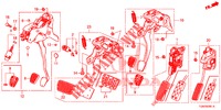 PEDALE (RH) pour Honda CIVIC DIESEL 1.6 ENTRY 5 Portes 9 vitesses automatique 2018
