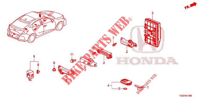 APPAREIL INTELLIGENT pour Honda CIVIC  TYPE R 5 Portes 6 vitesses manuelles 2018