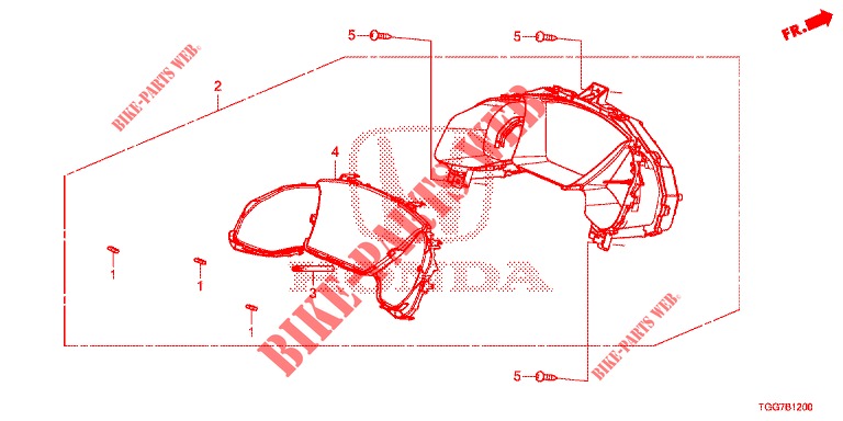 COMPTEUR pour Honda CIVIC  TYPE R 5 Portes 6 vitesses manuelles 2018
