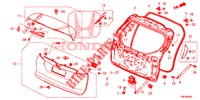 HAYON ARRIERE pour Honda CIVIC TOURER 1.8 ES 5 Portes 5 vitesses automatique 2014