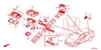 PLAFONNIER pour Honda CIVIC TOURER 1.8 ES 5 Portes 5 vitesses automatique 2014