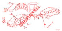 EMBLEMES/ETIQUETTES DE PRECAUTIONS pour Honda CIVIC TOURER 1.8 EXGT 5 Portes 5 vitesses automatique 2014