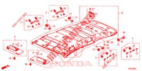 GARNITURE DE PLAFOND pour Honda CIVIC TOURER 1.8 EXGT 5 Portes 5 vitesses automatique 2014