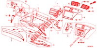GARNITURE D'INSTRUMENT (COTE DE PASSAGER) (RH) pour Honda CIVIC TOURER 1.8 EXGT 5 Portes 5 vitesses automatique 2014