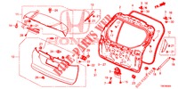 HAYON ARRIERE pour Honda CIVIC TOURER 1.8 EXGT 5 Portes 5 vitesses automatique 2014