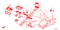 PLAFONNIER pour Honda CIVIC TOURER 1.8 EXGT 5 Portes 5 vitesses automatique 2014