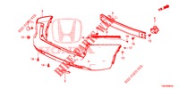 PARE CHOC ARRIERE pour Honda CIVIC TOURER 1.8 SE 5 Portes 5 vitesses automatique 2014
