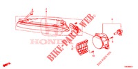 PHARE ANTIBROUILLARD / FEU D'ECLAIRAGE DE CONDUITE DE JOUR pour Honda CIVIC TOURER 1.8 SE 5 Portes 5 vitesses automatique 2014