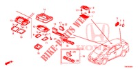 PLAFONNIER pour Honda CIVIC TOURER 1.8 SE 5 Portes 5 vitesses automatique 2014
