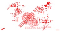 SUPPORTS DE MOTEUR (AT) pour Honda CIVIC TOURER 1.8 SE 5 Portes 5 vitesses automatique 2014