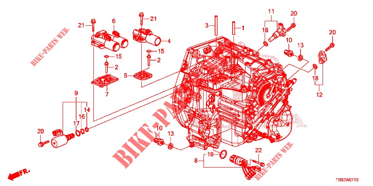 SOLENOIDE pour Honda CIVIC TOURER 1.8 SE 5 Portes 5 vitesses automatique 2014