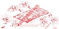 GARNITURE DE PLAFOND pour Honda CIVIC TOURER 1.8 ES 5 Portes 5 vitesses automatique 2015