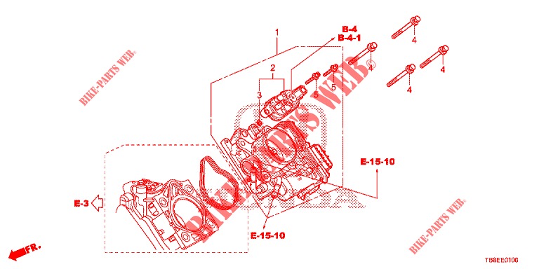 CORPS DE PAPILLON pour Honda CIVIC TOURER 1.8 ES 5 Portes 5 vitesses automatique 2015