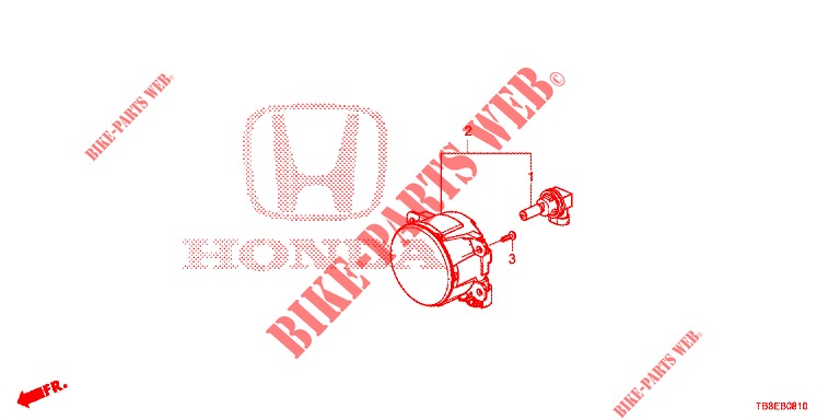 PHARE ANTIBROUILLARD pour Honda CIVIC TOURER 1.8 ES 5 Portes 5 vitesses automatique 2015