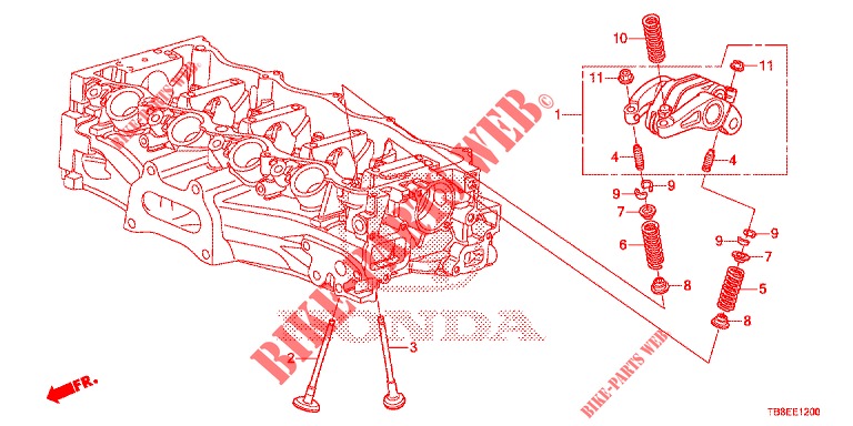 SOUPAPE/CULBUTEUR pour Honda CIVIC TOURER 1.8 ES 5 Portes 5 vitesses automatique 2015