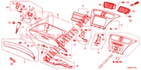 GARNITURE D'INSTRUMENT (COTE DE PASSAGER) (RH) pour Honda CIVIC TOURER 1.8 EXGT 5 Portes 5 vitesses automatique 2016