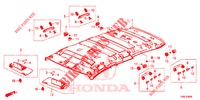 GARNITURE DE PLAFOND pour Honda CIVIC TOURER 1.8 SE 5 Portes 5 vitesses automatique 2016