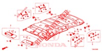 GARNITURE DE PLAFOND pour Honda CIVIC TOURER 1.8 EX 5 Portes 5 vitesses automatique 2017