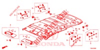 GARNITURE DE PLAFOND pour Honda CIVIC TOURER 1.8 EXGT 5 Portes 5 vitesses automatique 2017