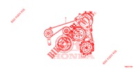 COURROIE ALTERNATEUR pour Honda CIVIC TOURER 1.8 LIFESTYLE 5 Portes 6 vitesses manuelles 2014