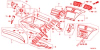 GARNITURE D'INSTRUMENT (COTE DE PASSAGER) (RH) pour Honda CIVIC TOURER 1.8 LIFESTYLE 5 Portes 6 vitesses manuelles 2014