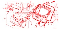 HAYON ARRIERE pour Honda CIVIC TOURER 1.8 LIFESTYLE 5 Portes 6 vitesses manuelles 2014