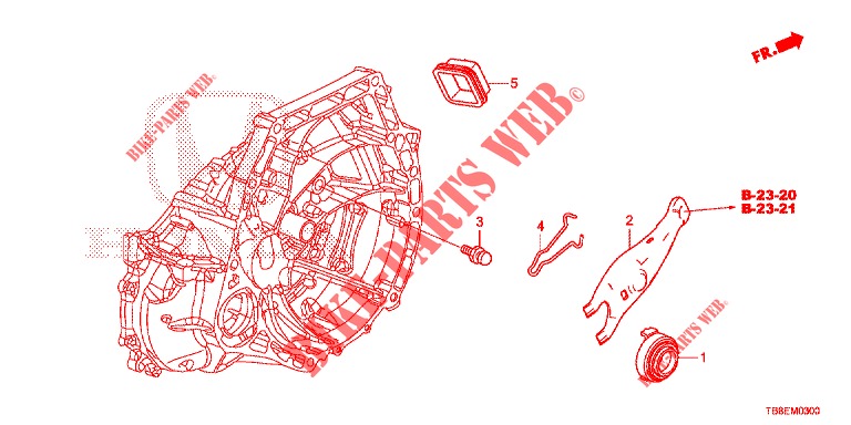DEBRAYAGE pour Honda CIVIC TOURER 1.8 SE 5 Portes 6 vitesses manuelles 2015