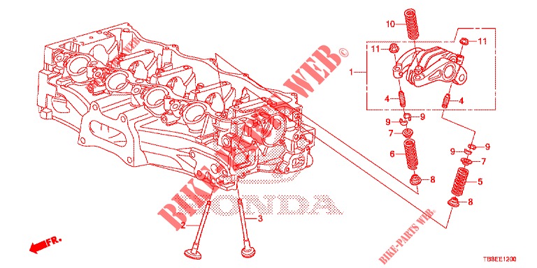 SOUPAPE/CULBUTEUR pour Honda CIVIC TOURER 1.8 SE 5 Portes 6 vitesses manuelles 2015