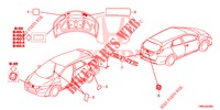 EMBLEMES/ETIQUETTES DE PRECAUTIONS pour Honda CIVIC TOURER 1.8 ES 5 Portes 6 vitesses manuelles 2016
