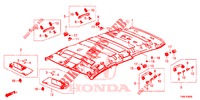 GARNITURE DE PLAFOND pour Honda CIVIC TOURER 1.8 SE 5 Portes 6 vitesses manuelles 2016