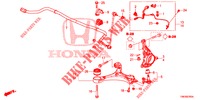 ARTICULATION AVANT pour Honda CIVIC TOURER DIESEL 1.6 EXGT 5 Portes 6 vitesses manuelles 2014