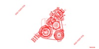 COURROIE ALTERNATEUR (DIESEL) pour Honda CIVIC TOURER DIESEL 1.6 EXGT 5 Portes 6 vitesses manuelles 2014