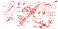 GARNITURE D'INSTRUMENT (COTE DE CONDUCTEUR) (RH) pour Honda CIVIC TOURER DIESEL 1.6 EXGT 5 Portes 6 vitesses manuelles 2014