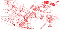 GARNITURE D'INSTRUMENT (COTE DE PASSAGER) (RH) pour Honda CIVIC TOURER DIESEL 1.6 EXGT 5 Portes 6 vitesses manuelles 2014