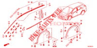 MOULAGE/PROTECTION pour Honda CIVIC TOURER DIESEL 1.6 EXGT 5 Portes 6 vitesses manuelles 2014