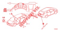 EMBLEMES/ETIQUETTES DE PRECAUTIONS pour Honda CIVIC TOURER DIESEL 1.6 LIFESTYLE 5 Portes 6 vitesses manuelles 2014