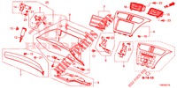 GARNITURE D'INSTRUMENT (COTE DE PASSAGER) (RH) pour Honda CIVIC TOURER DIESEL 1.6 LIFESTYLE 5 Portes 6 vitesses manuelles 2014