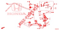ARTICULATION AVANT pour Honda CIVIC TOURER DIESEL 1.6 ES 5 Portes 6 vitesses manuelles 2015