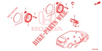 HAUT PARLEUR pour Honda CIVIC TOURER DIESEL 1.6 ES 5 Portes 6 vitesses manuelles 2015
