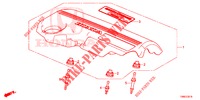 COUVERCLE DE MOTEUR (DIESEL) pour Honda CIVIC TOURER DIESEL 1.6 EX 5 Portes 6 vitesses manuelles 2015