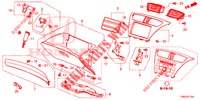GARNITURE D'INSTRUMENT (COTE DE PASSAGER) (RH) pour Honda CIVIC TOURER DIESEL 1.6 EX 5 Portes 6 vitesses manuelles 2015