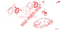 HAUT PARLEUR pour Honda CIVIC TOURER DIESEL 1.6 EX 5 Portes 6 vitesses manuelles 2015