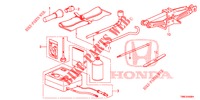 OUTILS/CRIC pour Honda CIVIC TOURER DIESEL 1.6 EXGT 5 Portes 6 vitesses manuelles 2015