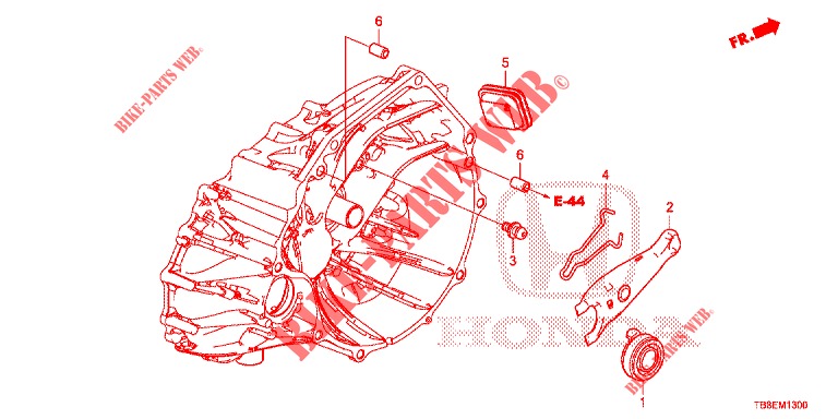 DEBRAYAGE (DIESEL) pour Honda CIVIC TOURER DIESEL 1.6 EXGT 5 Portes 6 vitesses manuelles 2015