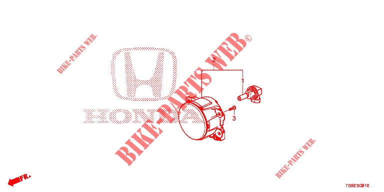 PHARE ANTIBROUILLARD pour Honda CIVIC TOURER DIESEL 1.6 EXGT 5 Portes 6 vitesses manuelles 2015